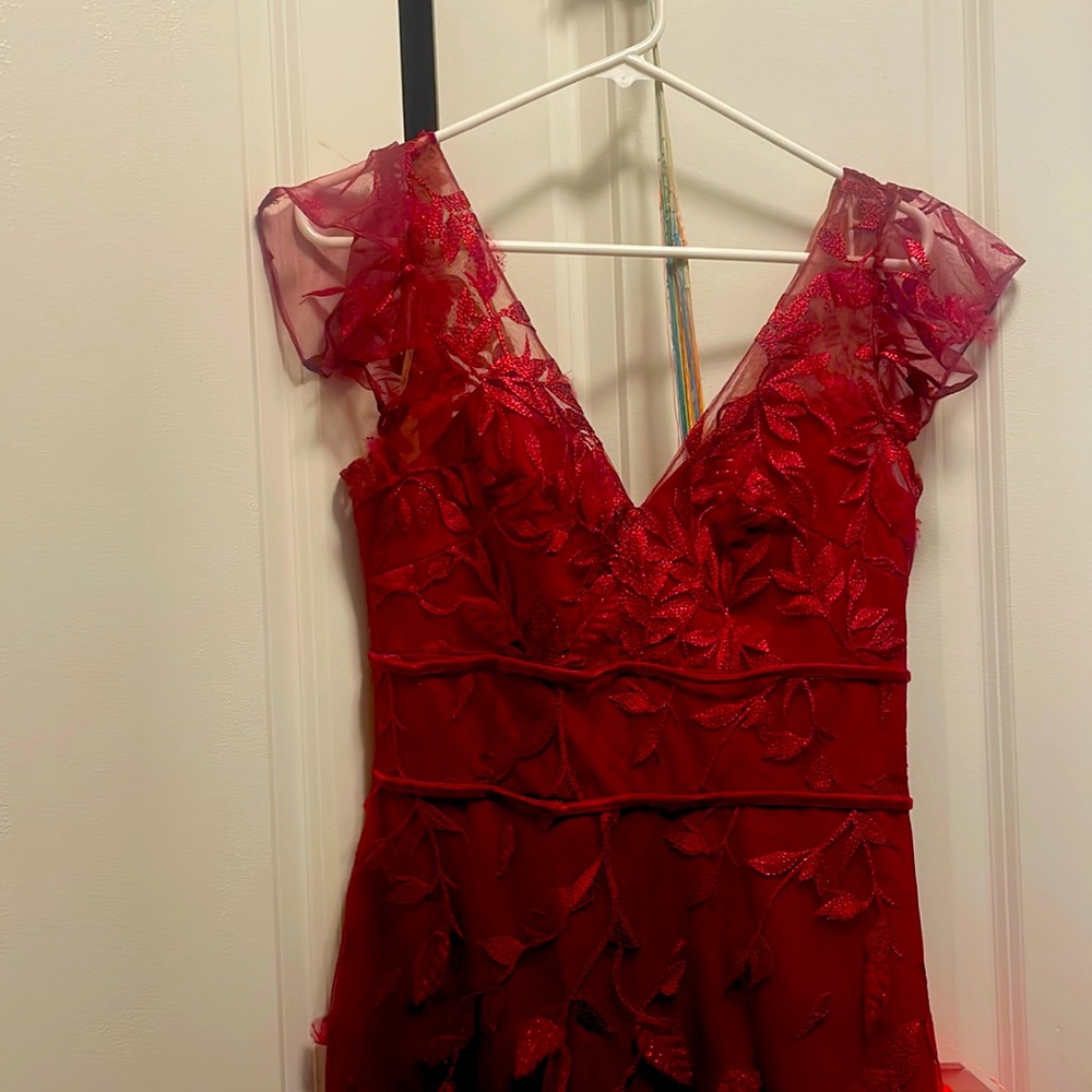 Marchesa Notte Dress, worn once. Size two. The 3d details make it inspiring.